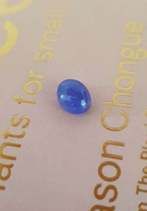 3.10Ct.Tanzanite Oval Cabochon Purplish Blue  Good Color! Natural