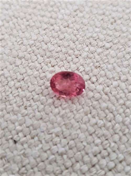Pink Tourmaline 1.13 Ct. Oval . Natural Unheated Gemstone