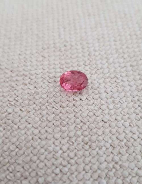 Pink Tourmaline 1.13 Ct. Oval . Natural Unheated Gemstone