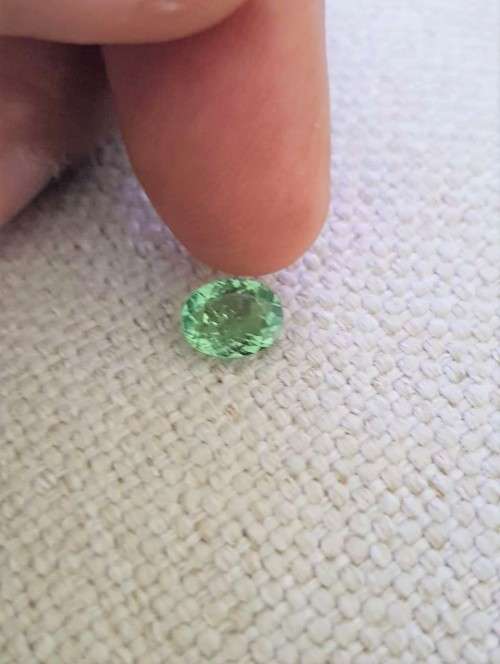 GreenTourmaline 1.14 Ct. Oval . Natural Unheated Gemstone