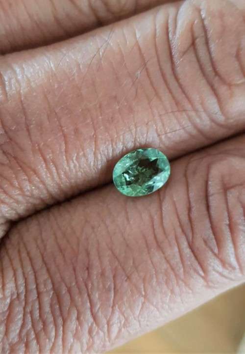 GreenTourmaline 1.14 Ct. Oval . Natural Unheated Gemstone