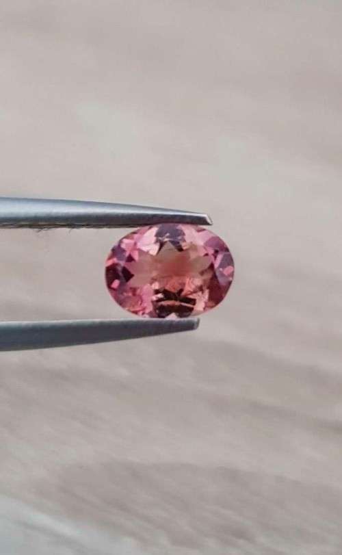 Pink Tourmaline 0.81 Ct. Oval . Natural Unheated Gemstone