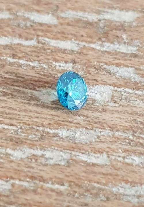 CERTIFIED Diamond Round  2.9 MM VVS Fancy Blue Loose Natural Diamond