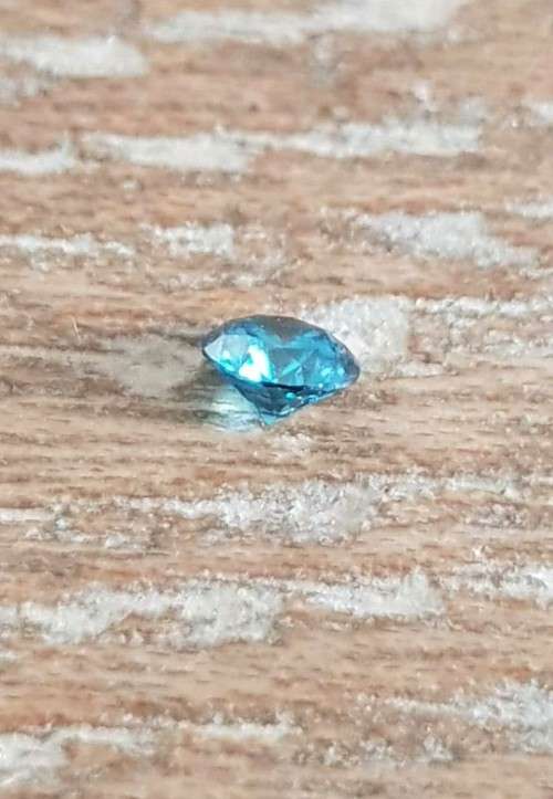 CERTIFIED Diamond Round  2.9 MM VVS Fancy Blue Loose Natural Diamond