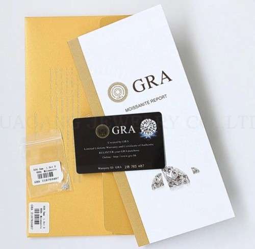 MOISSANITE 1CT  D/VVSI  ROUND **GRA Certified **BRILLIANT CUT