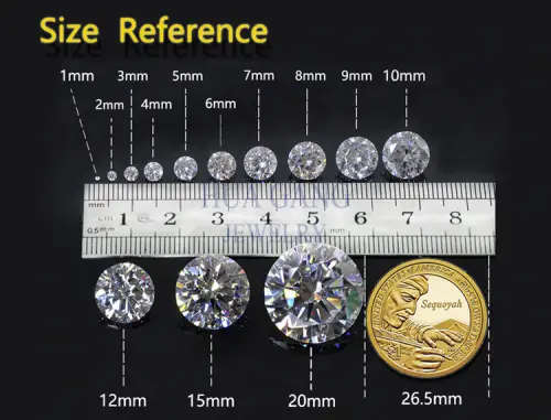Moissanites  1.5mm D / VVS1  0.0147ct **1Piece** Small Size Stones Loose
