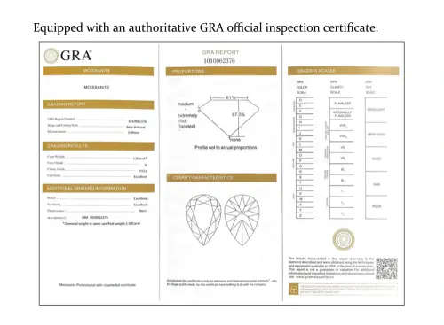 Certified Trapezoid White D Color VVS1 Clarity  Moissanite Excellent Cut **Perfect Pair**