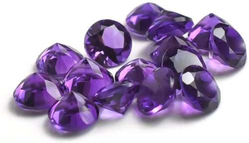 PURPLE AMETHYST  ROUND CUT 7 MM FACETED LOOSE AAA GEMSTONE