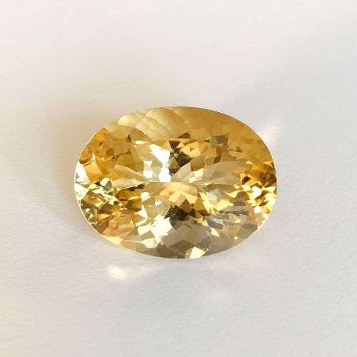 Natural Yellow Citrine Brazil 1Pcs Oval 6x8mm.