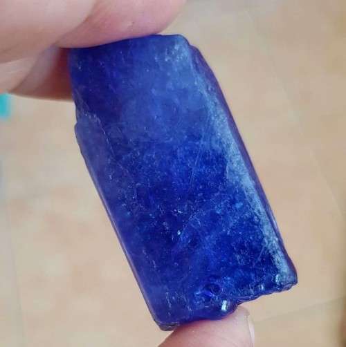 Certified Tanzanite Rough 296.78ct  Purplish Blue 100% Natural