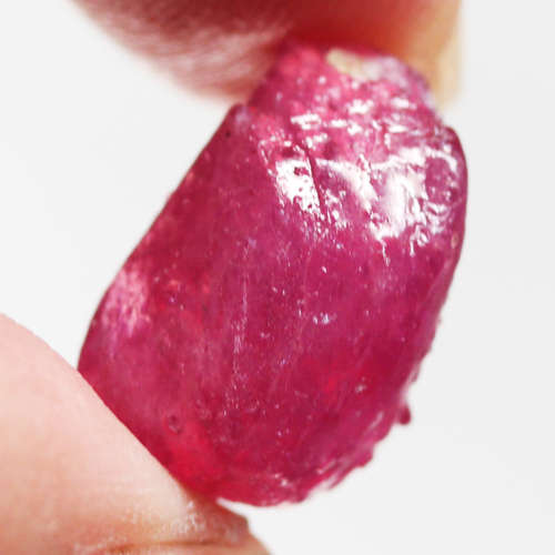 11.5Ct. Ruby  Rough Pinkish Red Heated Glowing Madagascar