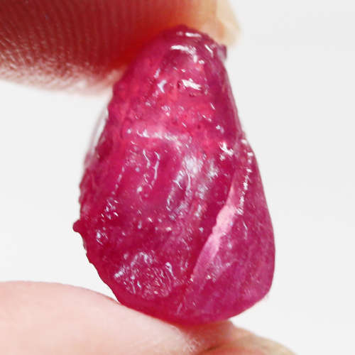11.5Ct. Ruby  Rough Pinkish Red Heated Glowing Madagascar