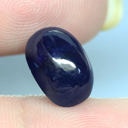 9.55Ct. Sapphire Blue Oval Cabochon Cornflower Natural Good Sparkling Madagascar