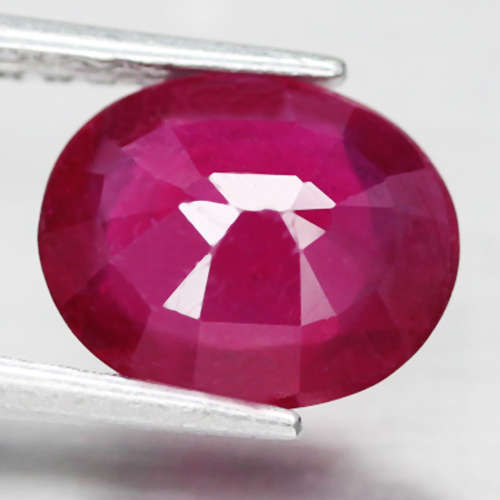 2.65Ct. Ruby  Facet Red Heated Good Sparkling! Natural Madagascar