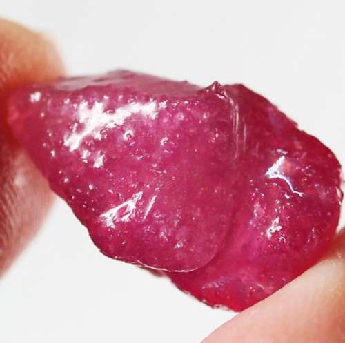 10.82Ct. Ruby Natural Rough Pinkish Red Heated Glowing