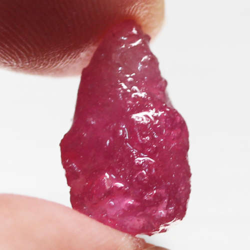 10.82Ct. Ruby Natural Rough Pinkish Red Heated Glowing