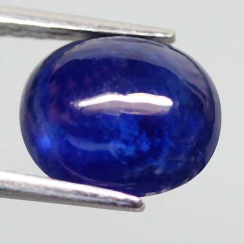 4.27Ct. Sapphire Natural Oval Cabochon Cornflower Blue Good Sparkling