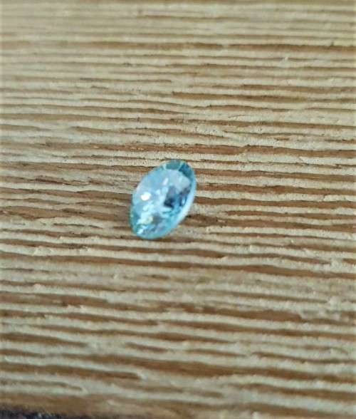 2.82cts Moissanite Intense Blue Round Excellent Cut Loose VVS1