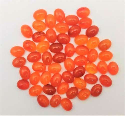 Carnelian Oval 7x9mm Cabochon Loose Gemstone Natural