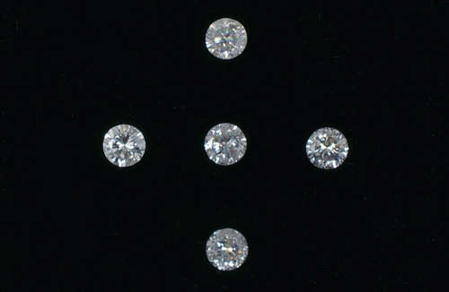 0.05Cts  MOISSANITE ROUND 2.4mm VVSI D BRILLIANT CUT