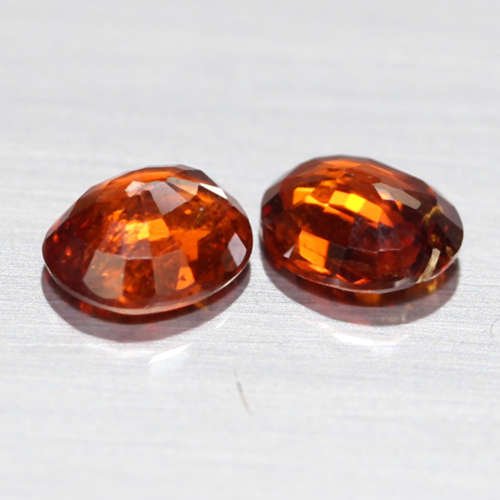 1.60Ct. Spessartite Natural Oval Reddish Orange**PAIR**Namibia