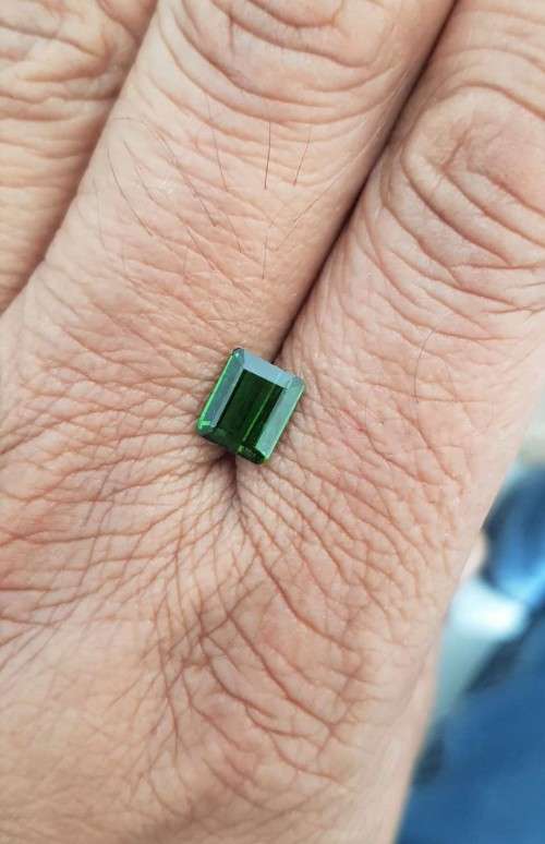 1.91Ct.Green Tourmaline  Perfect Shape Ravishing Color Natural