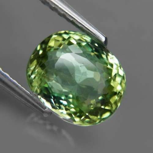 2.20Ct.Pale Green Tourmaline Ravishing Color & Full Fire! Natural