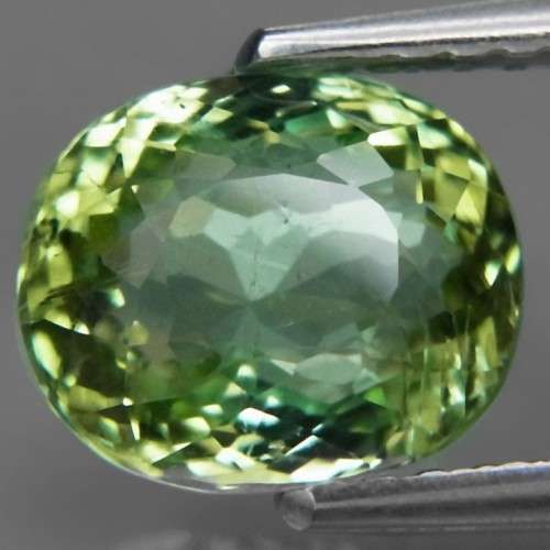 2.20Ct.Pale Green Tourmaline Ravishing Color & Full Fire! Natural