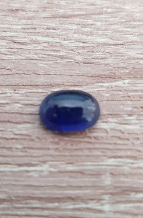 4.83Ct. Sapphire Natural Oval Cabochon Cornflower Blue Sparkling!