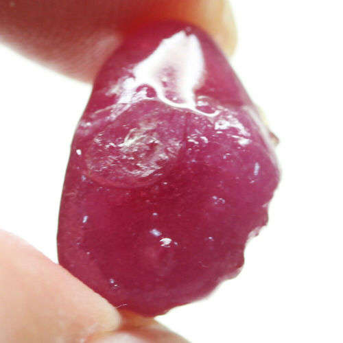 13.89Ct. Ruby Natural Rough Purplish Red Good Color Heated Glowing Madagascar