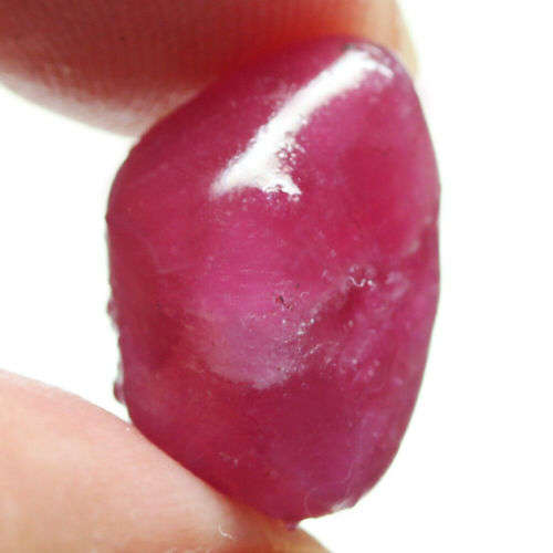 13.89Ct. Ruby Natural Rough Purplish Red Good Color Heated Glowing Madagascar