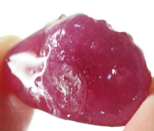 13.89Ct. Ruby Natural Rough Purplish Red Good Color Heated Glowing Madagascar