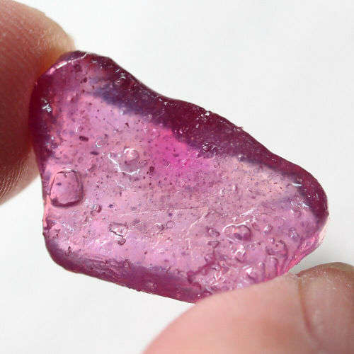 11.89Ct. Ruby Natural Rough Pinkish Red Heated Glowing Madagascar