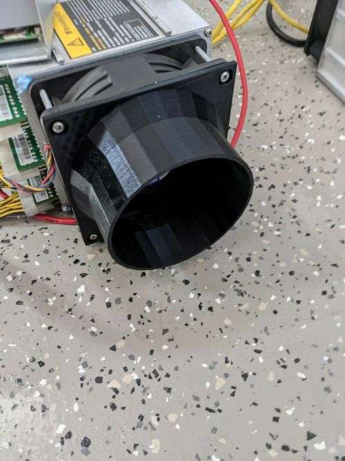 ASIC Antminer Fan Shroud Heat Management