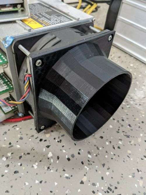 ASIC Antminer Fan Shroud Heat Management