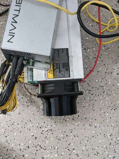 ASIC Antminer Fan Shroud Heat Management