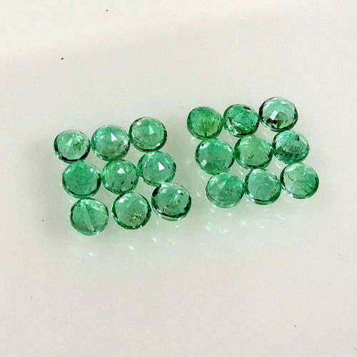 Emerald Round 2.5mm 1Pcs. Natural Green Columbian