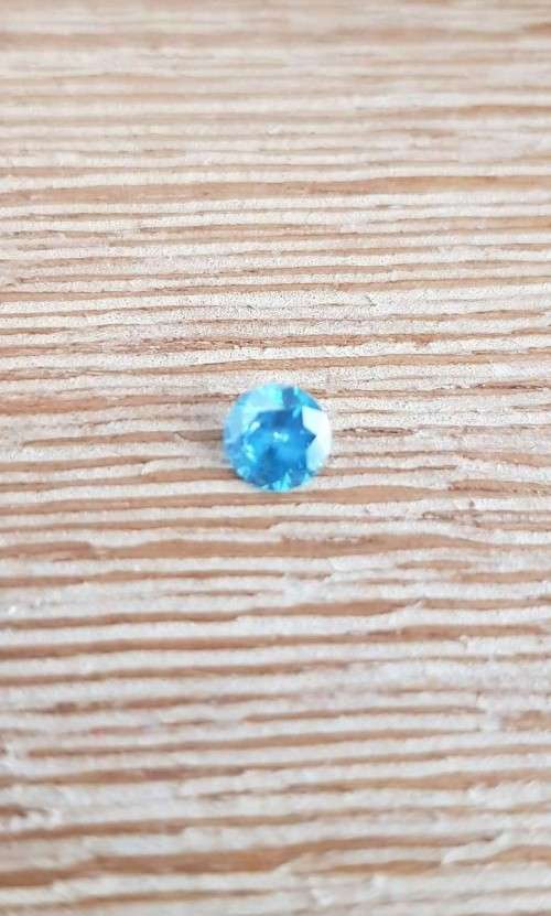 "CERTIFIED" Diamond  0.50Cts SI1  Round Greenish Blue Loose Natural Diamond
