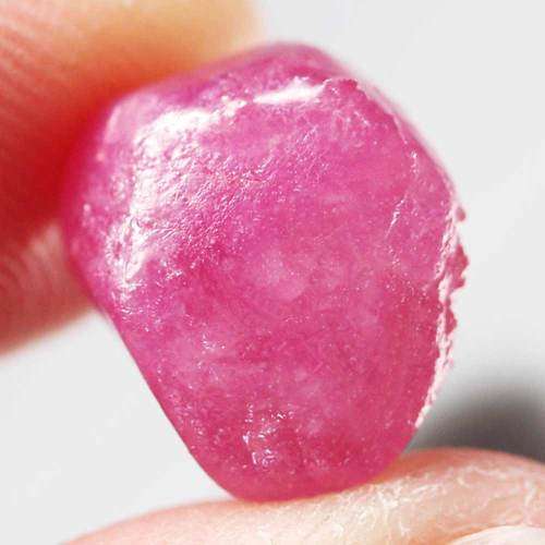 14.29Ct. Ruby Natural Rough Pinkish Red Good Color Heated Glowing Madagascar