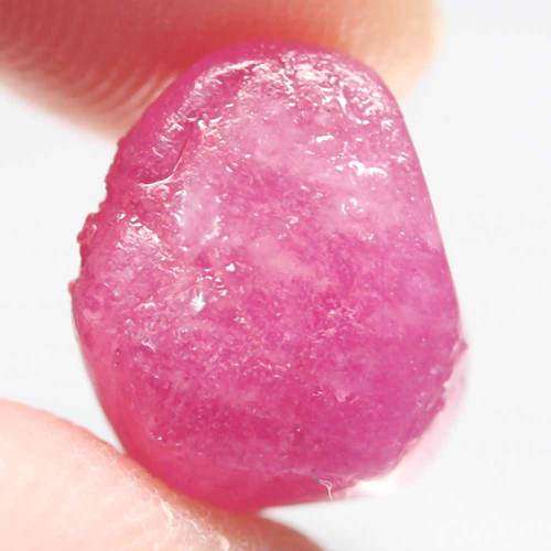 14.29Ct. Ruby Natural Rough Pinkish Red Good Color Heated Glowing Madagascar