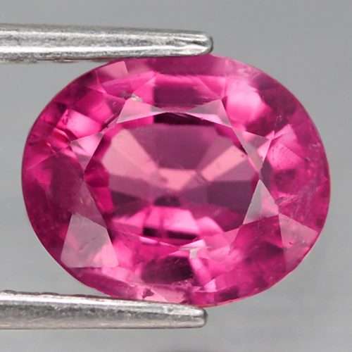 1.55Ct. Tourmaline  Oval Top Hot Pink Very Good Color & Full Fire! Natural