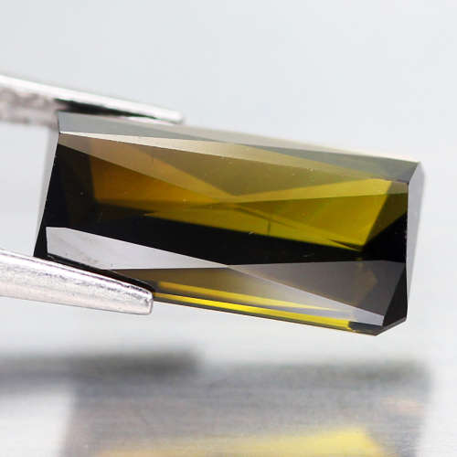4.95Ct. Tourmaline  Scissor Cut Neon Green Good Color Attractive! Natural Nigeria