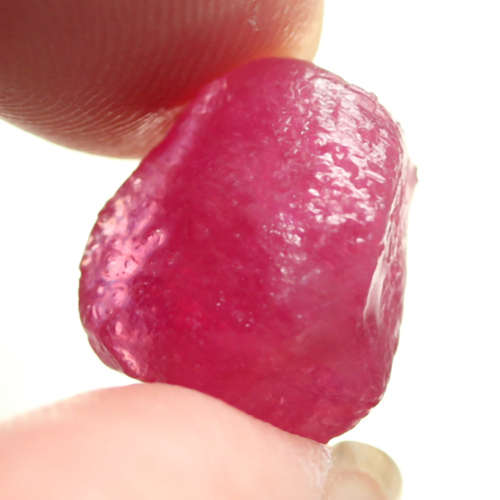 12.10Ct. Ruby Natural Rough Pinkish Red Heated Glowing