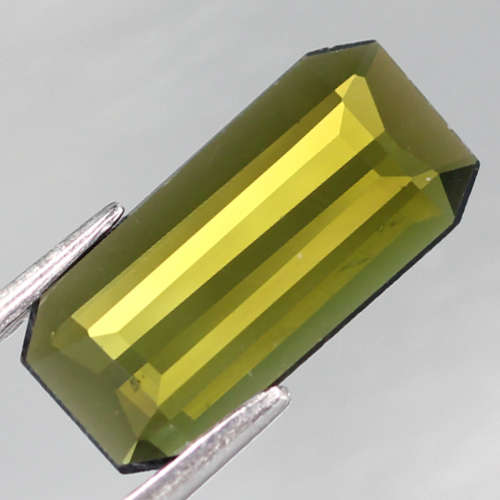 1.28Ct. Tourmaline  Octagon Facet Green Color Attractive! Natural