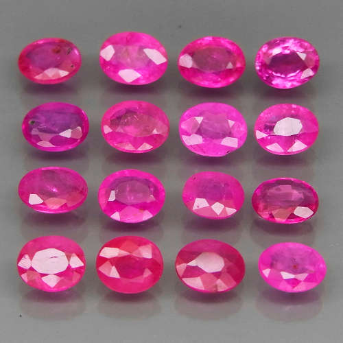 Top Pinkish Red Ruby 1Pcs/0.43Ct Oval 5x4 mm.HEATED ONLY Vietnam