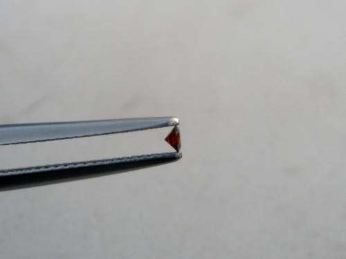 Diamond Round 0.08Cts  2.7 MM VS1 Cognac Red Loose CERTIFIED Diamond