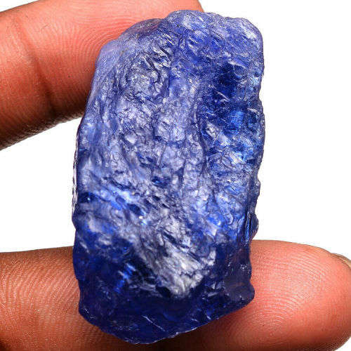 160Cts Tanzanite Rough Finest Blue Huge Rare Loose Gemstone~Certified Natural
