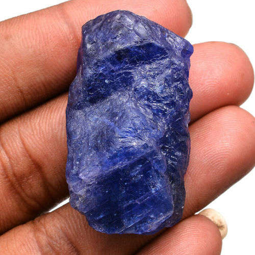 160Cts Tanzanite Rough Finest Blue Huge Rare Loose Gemstone~Certified Natural