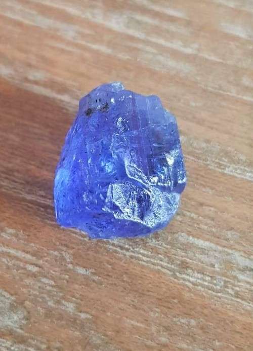 TANZANITE 14.27Cts. NATURAL VIOLET BLUE SPECIMEN ROUGH