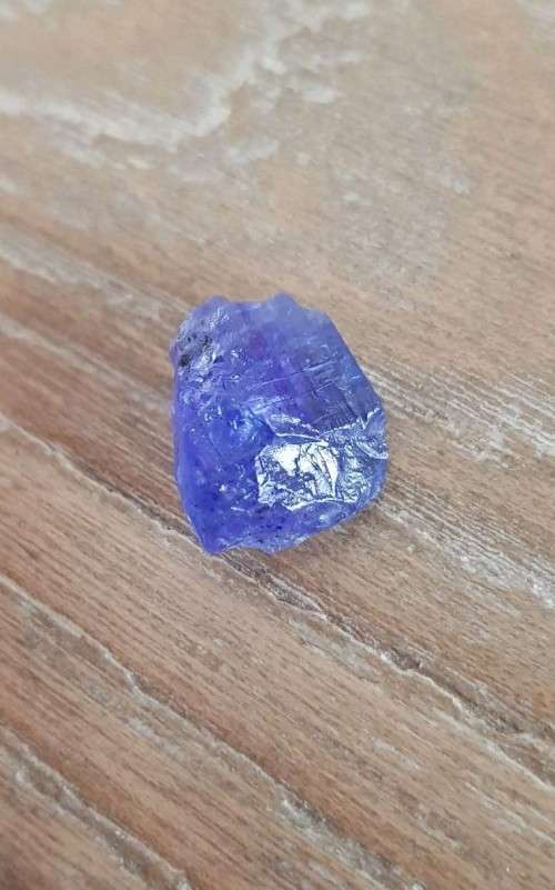TANZANITE 14.27Cts. NATURAL VIOLET BLUE SPECIMEN ROUGH